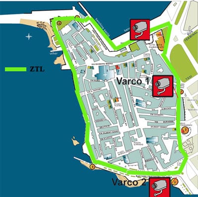 Mappa ZTL Alghero
