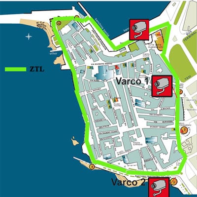 Mappa di Alghero